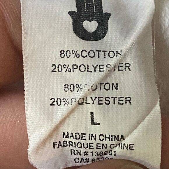 Spiritual Gangster x Peloton Cropped White and Blue Hoodie Size Large L - Picture 6 of 7